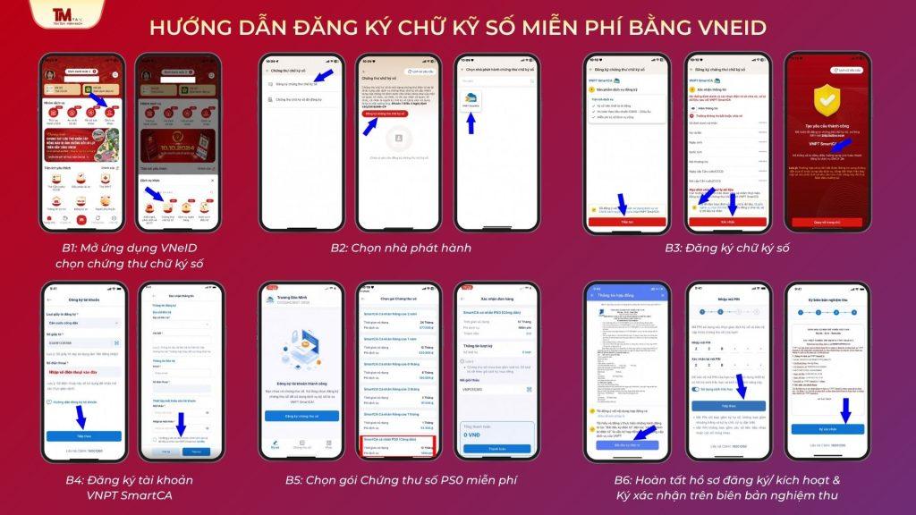 Hướng dẫn đăng ký chữ ký số miễn phí bằng VNEid
