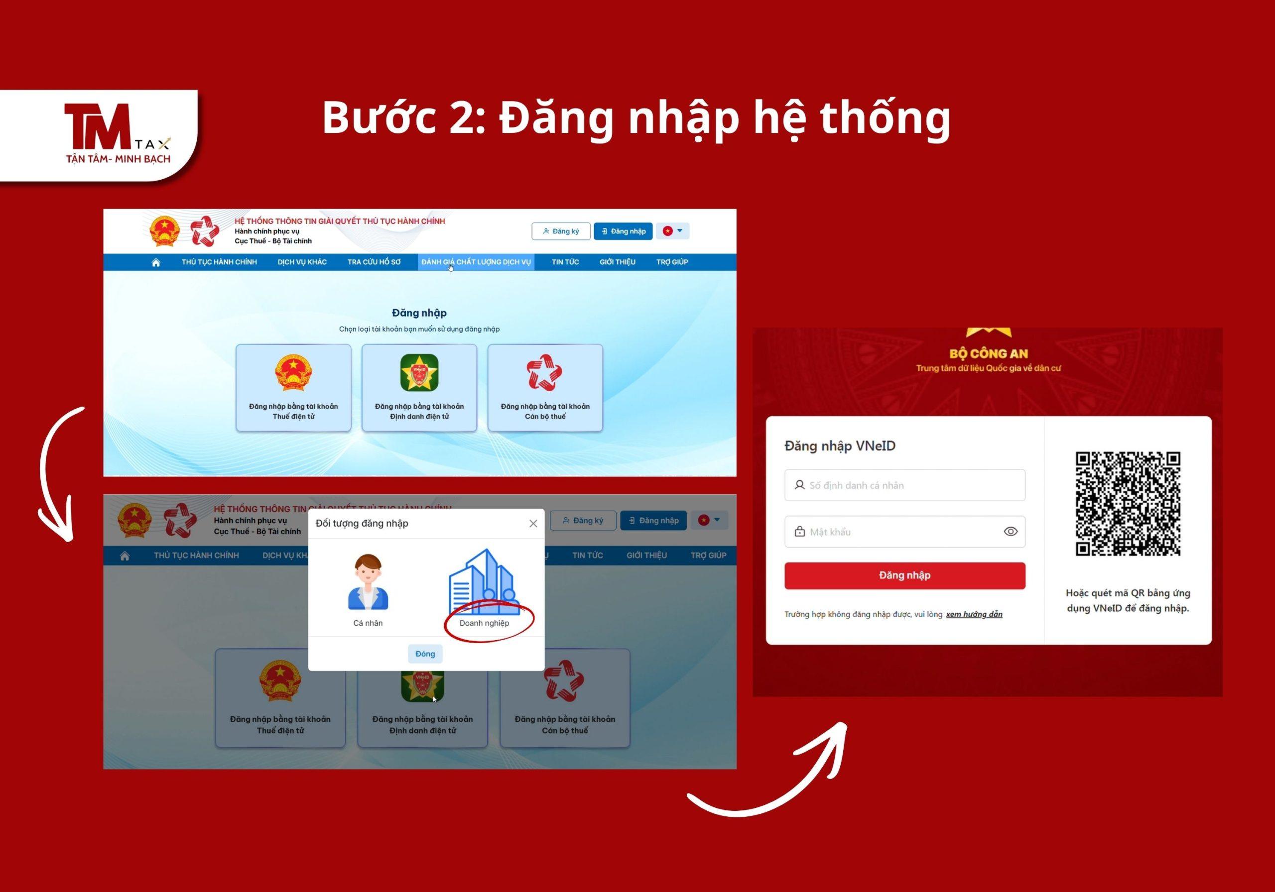 Đăng nhập hệ thống dv công