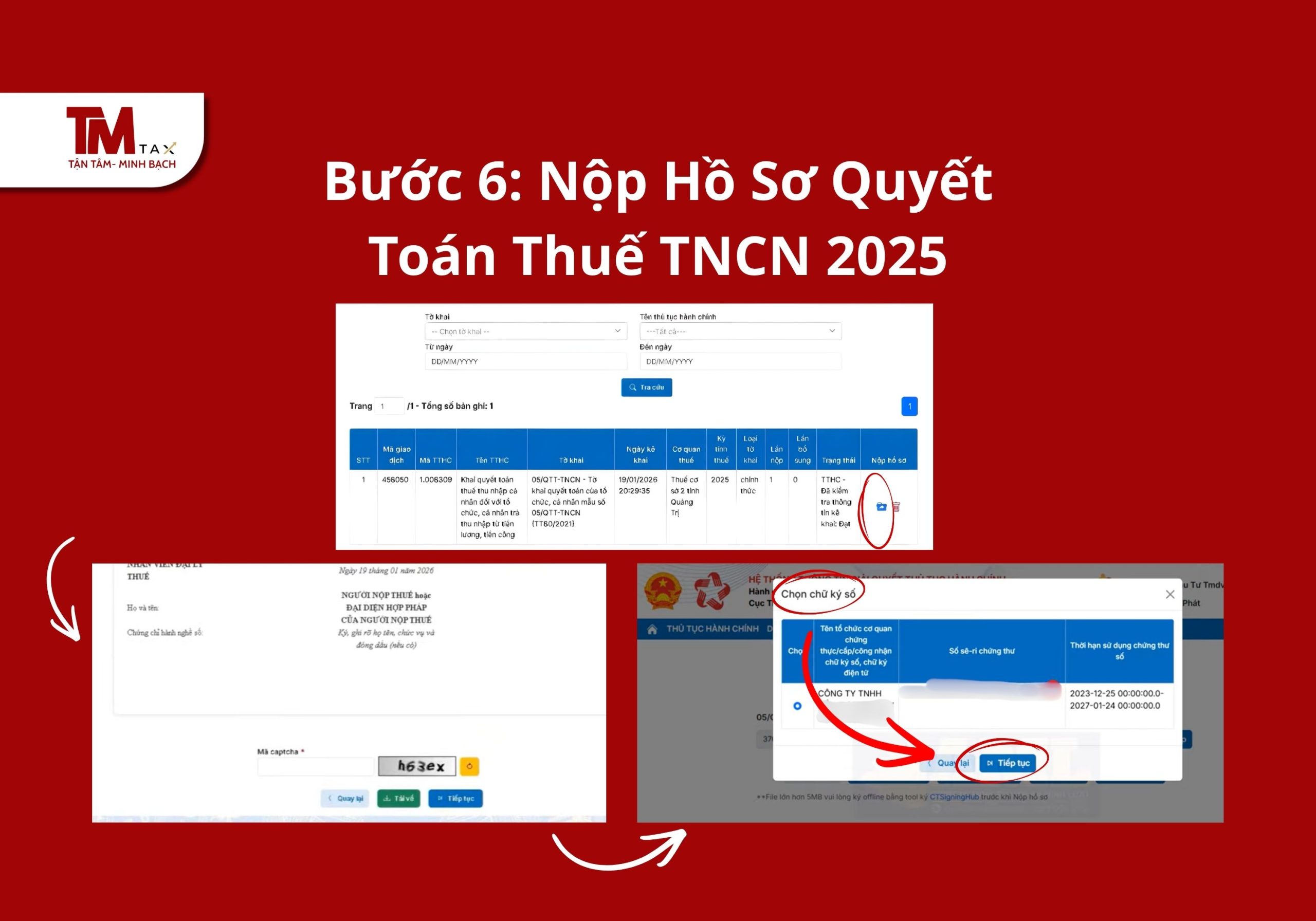 Nộp Hồ Sơ Quyết Toán Thuế TNCN 2025